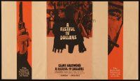 3j176 FISTFUL OF DOLLARS promo brochure '67 Sergio Leone, Clint Eastwood, the man w/no name!