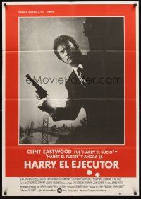3j374 ENFORCER Spanish '77 photo of Clint Eastwood as Dirty Harry by Bill Gold!