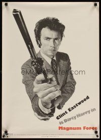 3j320 MAGNUM FORCE int'l special 20x28 '73 Clint Eastwood is Dirty Harry pointing his huge gun!