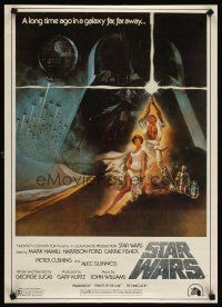 3j061 STAR WARS video poster '82 George Lucas classic sci-fi epic, great art by Tom Jung!