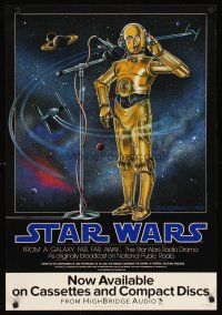 3j067 STAR WARS RADIO DRAMA 22x32 music poster '93 Star Wars on the radio!
