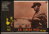 3j221 FOR A FEW DOLLARS MORE Yugoslavian '67 Leone's Per qualche dollaro in piu, Clint Eastwood!