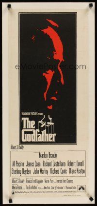 3k065 GODFATHER linen Aust daybill '72 Marlon Brando in Francis Ford Coppola's classic crime epic!