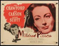 3k240 MILDRED PIERCE linen 1/2sh '45 Joan Crawford is the woman most men want, but shouldn't have!