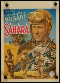3m326 SAHARA Belgian '40s cool art of World War II soldier Humphrey Bogart & tank!