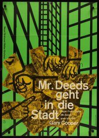 3m360 MR. DEEDS GOES TO TOWN German R61 Gary Cooper, Jean Arthur, Frank Capra, Hillmann art!