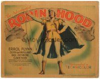 3m383 ADVENTURES OF ROBIN HOOD TC '38 full-length portrait of Errol Flynn, Michael Curtiz classic!