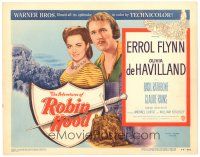 3m391 ADVENTURES OF ROBIN HOOD TC R48 Errol Flynn as Robin Hood, Olivia De Havilland, Curtiz