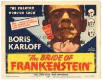 3m393 BRIDE OF FRANKENSTEIN TC R53 super close up of monster Boris Karloff & Elsa Lanchester!