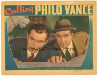 3m451 CALLING PHILO VANCE LC '40 c/u of James Stephenson as the great detective w/ Edward Brophy!