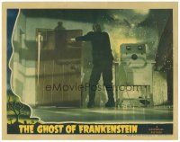 3m483 GHOST OF FRANKENSTEIN LC '42 Lon Chaney Jr. as the monster in lab by exploding machine!