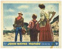 3m492 HONDO LC #7 '53 3-D, John Wayne standing full-length with rifle by Geraldine Page & Lee Aaker!