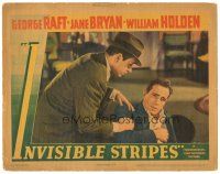 3m498 INVISIBLE STRIPES LC '39 best close up of George Raft & low billed Humphrey Bogart!