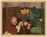 3m540 PRINCE & THE PAUPER LC '37 great close up of Errol Flynn flirting with pretty barmaid!