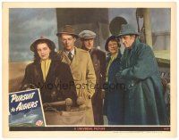 3m546 PURSUIT TO ALGIERS LC '45 Basil Rathbone as Holmes & Nigel Bruce as Watson on dock w/ others!