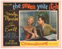3m557 SEVEN YEAR ITCH LC #8 '55 Billy Wilder, Tom Ewell watches sexy Marilyn Monroe play piano!