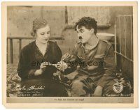 3m566 SHOULDER ARMS LC '18 Charlie Chaplin gets his hand bandaged by angel Edna Purviance!