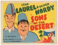 3m419 SONS OF THE DESERT TC R45 artwork of Stan Laurel & Oliver Hardy both wearing a fez!