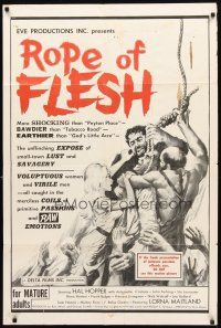 3m138 MUDHONEY 1sh '65 Russ Meyer, sexy Lorna Maitland, different violent artwork, Rope of Flesh!