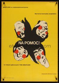 3m202 HELP Polish 23x33 '67 different art of Beatles, John, Paul, George & Ringo by Lipinski!