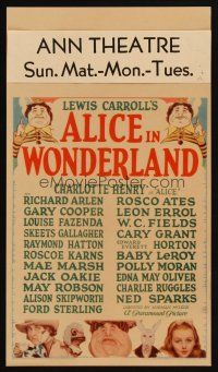 3m111 ALICE IN WONDERLAND mini WC '33 Charlotte Henry & Lewis Carroll's classic characters!