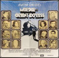 3p131 MURDER ON THE ORIENT EXPRESS English 6sh '74 great different art of train & top cast!