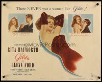 3p008 GILDA 1/2sh '46 c/u of sexy Rita Hayworth in sheath dress + slapped & kissed by Glenn Ford!