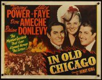 3p009 IN OLD CHICAGO 1/2sh R43 great portrait of Tyrone Power, pretty Alice Faye & Don Ameche!
