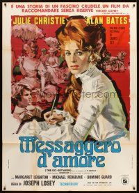 3p174 GO BETWEEN Italian 1p '71 different artwork of Julie Christie, directed by Joseph Losey!