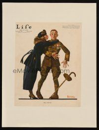 3p108 LIFE MAGAZINE paperbacked magazine cover April 10, 1919 early Norman Rockwell comic art!