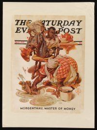 3p082 SATURDAY EVENING POST paperbacked magazine cover April 1, 1939 art by J.C. Leyendecker!