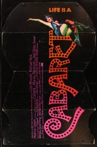 3p129 CABARET die-cut standee '72 Liza Minnelli sings & dances in Nazi Germany, Bob Fosse!