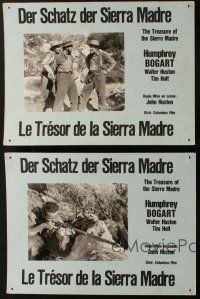 3p117 TREASURE OF THE SIERRA MADRE 6 Swiss LCs '70s Humphrey Bogart, Tim Holt & Walter Huston!