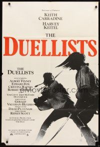 3t009 DUELLISTS English 1sh '77 Ridley Scott, Keith Carradine, Harvey Keitel, cool fencing image!