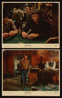 3w987 NEVADA SMITH 2 color 8x10 stills '66 great images of Steve McQueen gambling & by poker table!