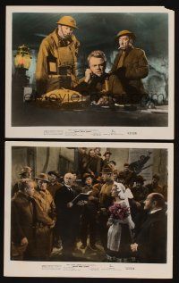 3w998 WHAT PRICE GLORY 2 color 8x10 stills '52 James Cagney, Corinne Calvet, Dan Dailey, John Ford!