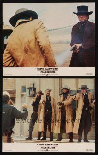 3w988 PALE RIDER 2 color English FOH LCs '85 cowboy Clint Eastwood, great images!