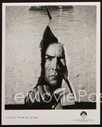 3w455 ESCAPE FROM ALCATRAZ 3 8x10 stills R87 includes art of Clint Eastwood busting out by Lettick!