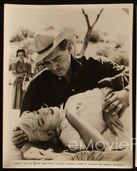 3w478 MISFITS 3 8x10 stills '61 great images of sexy Marilyn Monroe & Clark Gable!