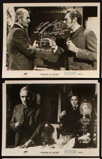 3w243 MURDER BY DECREE 7 8x10 stills '79 Chris Plummer as Sherlock Holmes, James Mason as Watson!