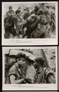 3w092 PLATOON 11 8x10 stills '86 Oliver Stone candid, Tom Berenger, Willem Dafoe, Vietnam War!