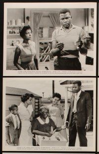 3w115 RAISIN IN THE SUN 10 8x10 stills '61 Sidney Poitier, Ruby Dee, from Lorraine Hansberry play!