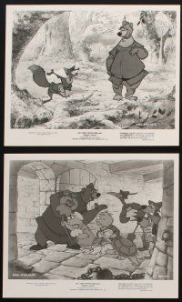 3w291 ROBIN HOOD 6 8.25x10 stills '73 Walt Disney's cartoon version, great images!