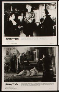 3w292 SATURDAY THE 14th 6 8x10 stills '81 wacky images of top stars with Dracula-like monster!