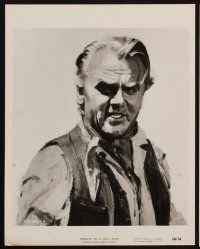 3w427 TRIBUTE TO A BAD MAN 4 8x10 stills '56 great images & artwork of cowboy James Cagney!
