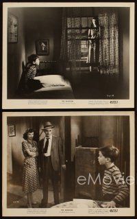 3w430 WINDOW 4 8x10 stills '49 Bobby Driscoll is terrified of the woman he sees in the window!