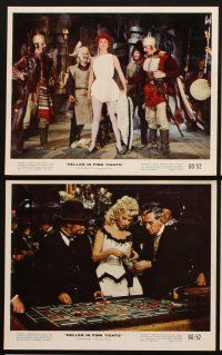3w662 HELLER IN PINK TIGHTS 9 color 8x10 stills '60 sexy blonde Sophia Loren, gambling image!