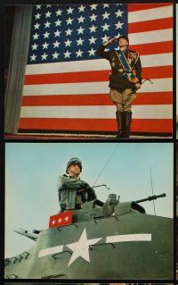 3w615 PATTON 20 color 8x9.75 stills '70 General George C. Scott World War II classic!