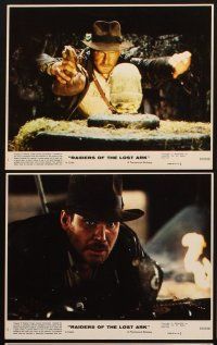 3w850 RAIDERS OF THE LOST ARK 8 printer's test 8x10 mini LCs '81 Harrison Ford, Spielberg classic!