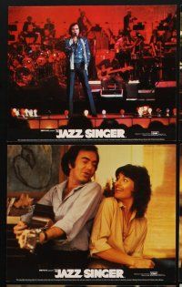 3w743 JAZZ SINGER 8 color English FOH LCs '81 great images of Neil Diamond, Laurence Olivier